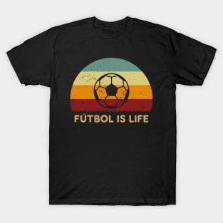 Retro Sunset - Futbol Is Life T-Shirt